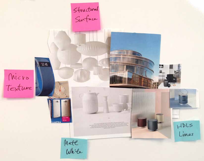 Mood board — structural surface and micro texture