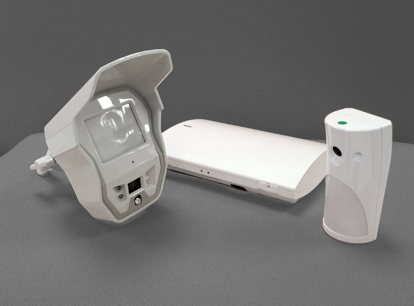 The first working models — hub, indoor and outdoor cameras